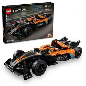LEGO Technic NEOM McLaren Formula E Race Car 42169 – 452 Piece Pull-Back